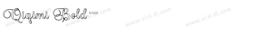 Qiqimi Bold字体转换
